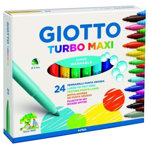 GIOTTO TURBO MAXI 24 RENK KEÇELİ KALEM