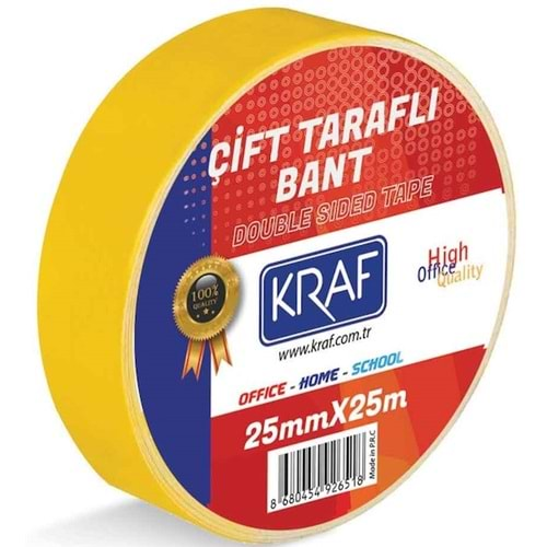 KRAF ÇİFT TARAFLI BANT 25*25 MT