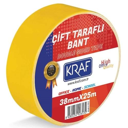 KRAF ÇİFT TARAFLI BANT 38*25 MT