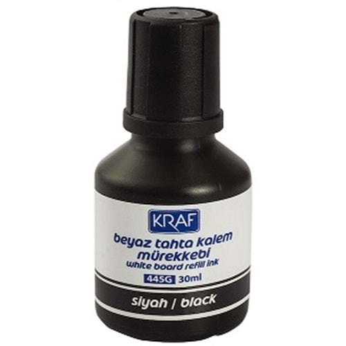 KRAF BEYAZ TAHTA KALEM MÜREKKEBİ SİYAH 30 ML