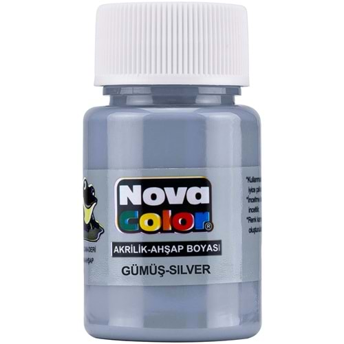 NOVA COLOR AKRİLİK-AHŞAP BOYASI GÜMÜŞ