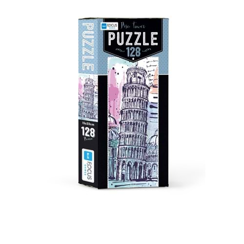 BLUE FOCUS PUZZLE 128 PARÇA PISA TOWER