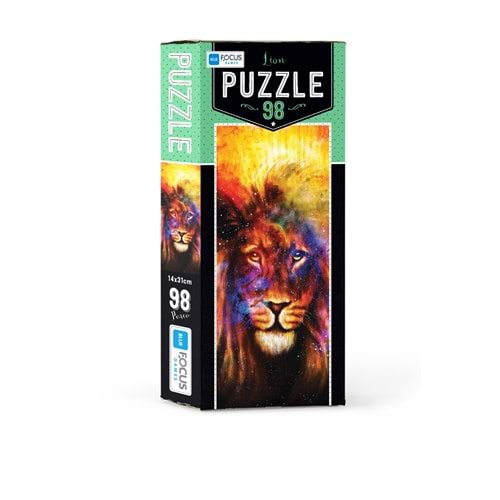 BLUE FOCUS PUZZLE 98 PARÇA LION