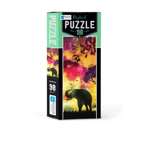 BLUE FOCUS PUZZLE 98 PARÇA ELEPHANT