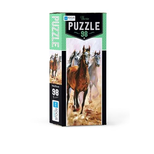 BLUE FOCUS PUZZLE 98 PARÇA HORSE