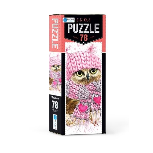 BLUE FOCUS PUZZLE 78 PARÇA CUTE OWL