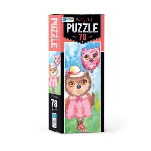 BLUE FOCUS PUZZLE 78 PARÇA PRETTY OWL