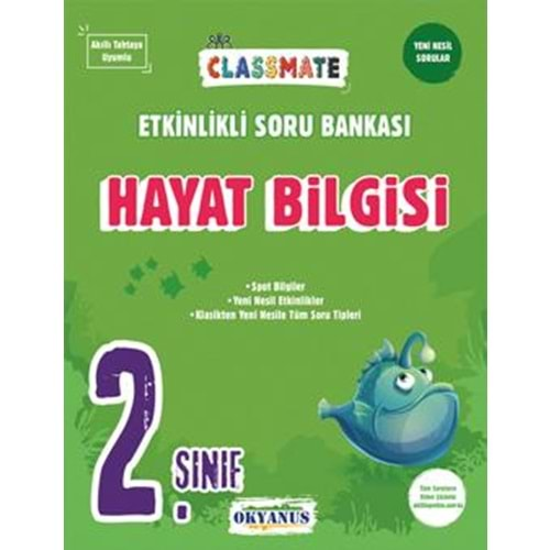 Okyanus 2. Sınıf Classmate Hayat Bilgisi Etkinlikli Soru Bankası