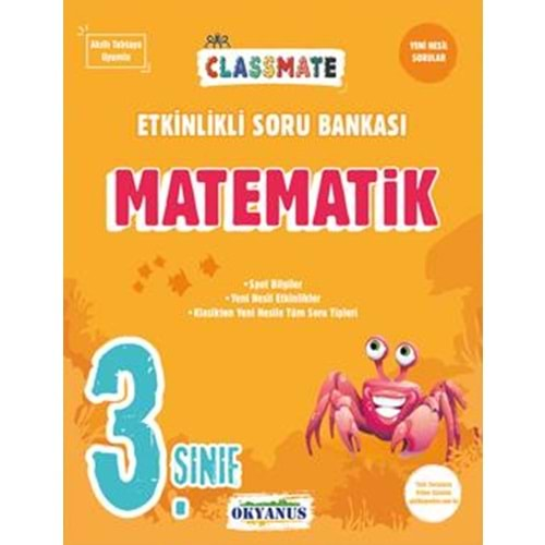 Okyanus 3. Sınıf Classmate Matematik Etkinlikli Soru Bankası