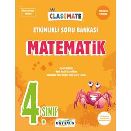 Okyanus 4. Sınıf Classmate Matematik Etkinlikli Soru Bankası