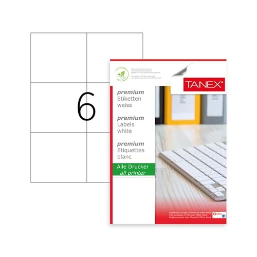 TANEX 286 LASER ETİKET 105*99 MM TW-2303