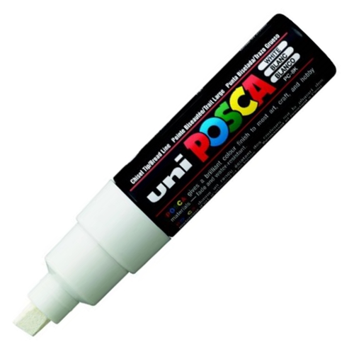 UNIBALL POSCA POSTER MARKÖRÜ PC-8M 0.8 MM BEYAZ