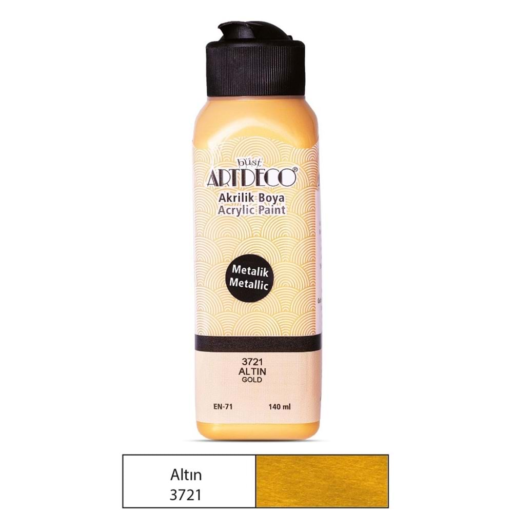 ARTDECO AKRİLİK BOYA METALİK ALTIN 140 ML