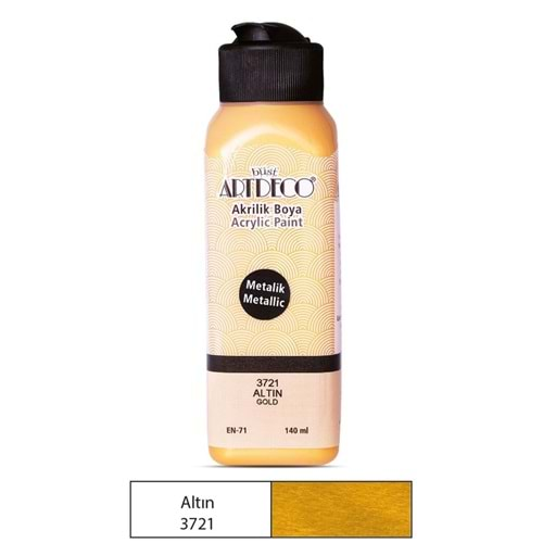 ARTDECO AKRİLİK BOYA METALİK ALTIN 140 ML