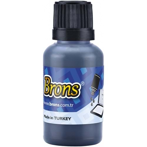 BRONS MAVİ STAMPA MÜREKKEBİ 30 CC
