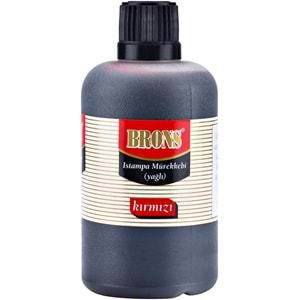BRONS KIRMIZI STAMPA MÜREKKEBİ 500 CC