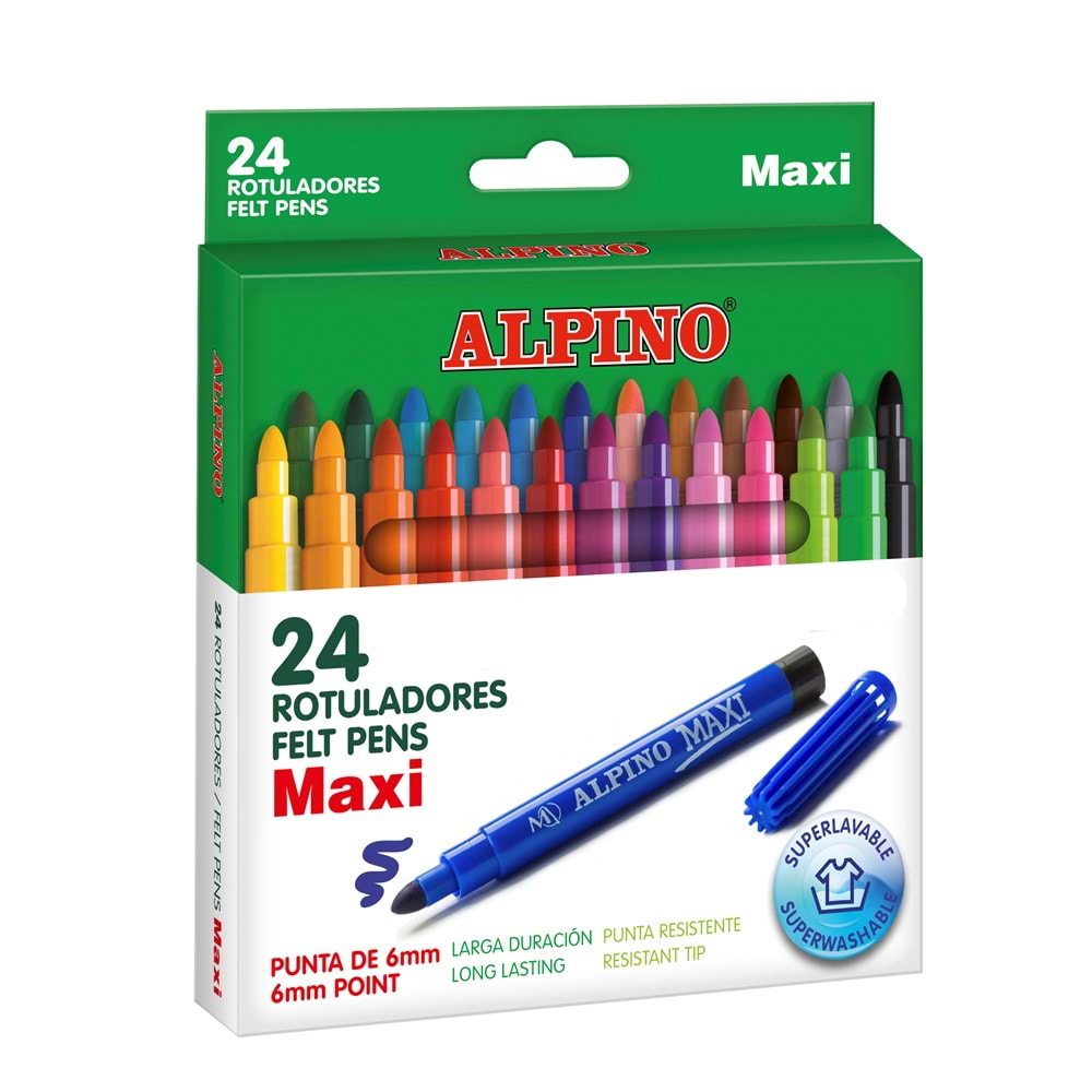 ALPINO KEÇELİ KALEM 24 RENK MAXI