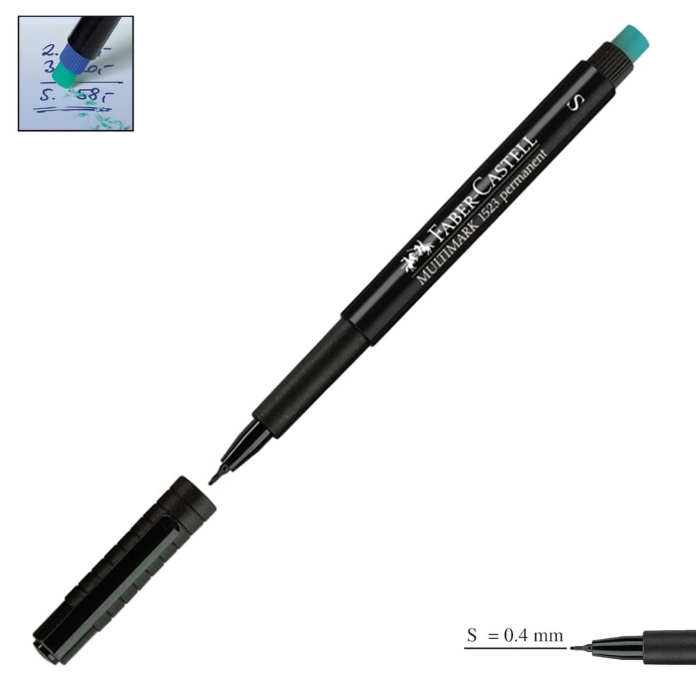 FABER ASETAT KALEMİ S SİYAH 1523