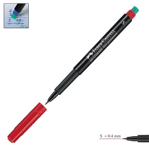 FABER ASETAT KALEMİ S KIRMIZI 1523