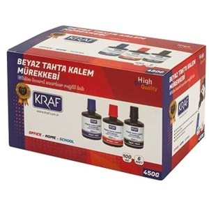 KRAF BEYAZ TAHTA KALEM MÜREKKEBİ 100 ML MAVİ
