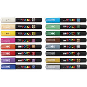 UNIBALL POSCA POSTER MARKÖRÜ PC-1M 0.7 MM 16 LI SET
