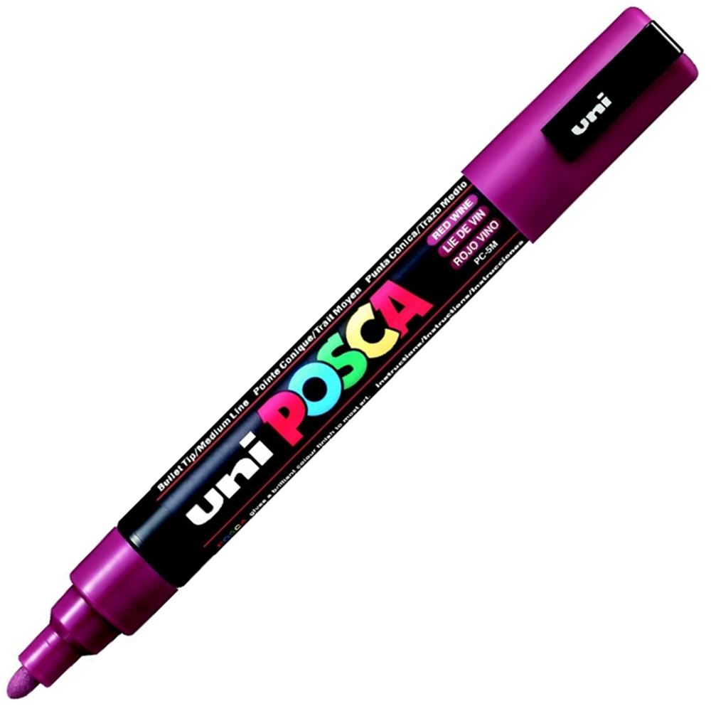 UNIBALL POSCA POSTER MARKÖRÜ PC-5M 1.8-2.5 MM ŞARAP KIRMIZI